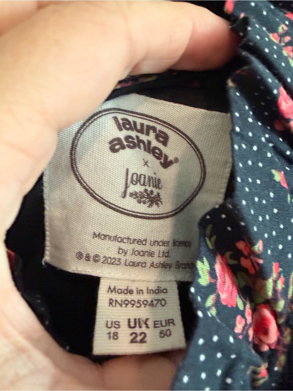Avalon Claudia Floral Print High Neck Prairie Dress from the Laura Ashley x Joan - Picture 5 of 5